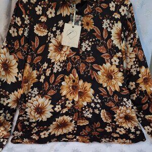 By Design Floral Blouse Women’s M NWT